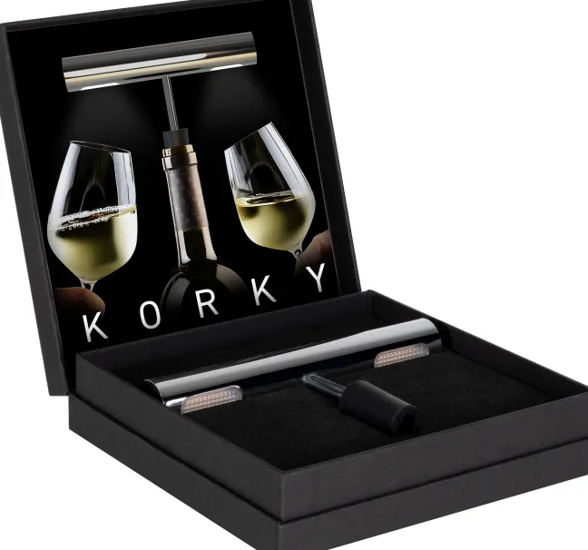 SOMPEX KORKY Akku-Flaschenleuchte silber