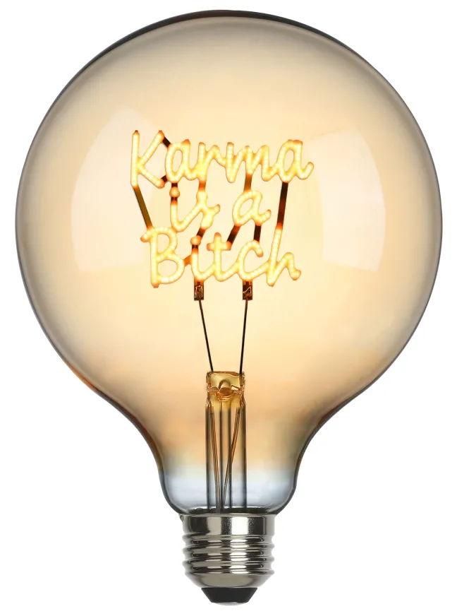 SOMPEX LED-Filament Leuchtmittel Karma is a Bitch Ø12,5cm
