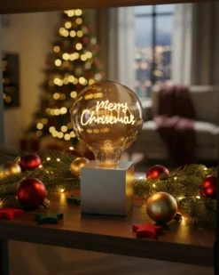 SOMPEX LED-Filament Leuchtmittel Merry Christmas Ø12,5cm