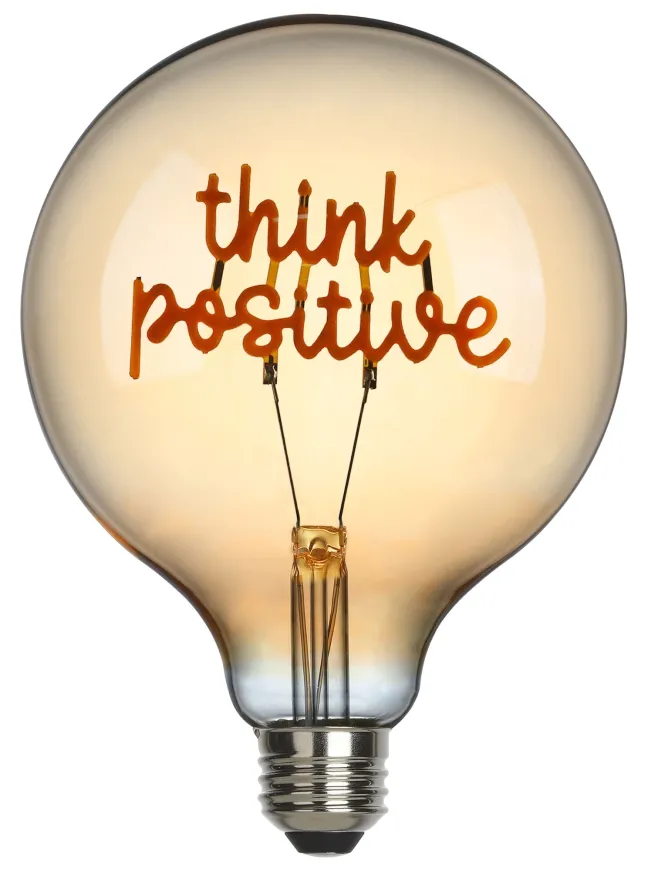 SOMPEX LED-Filament Leuchtmittel Think Positive Ø12,5cm