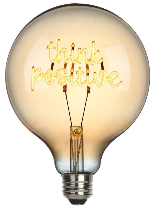 SOMPEX LED-Filament Leuchtmittel Think Positive Ø12,5cm