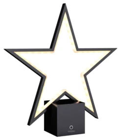 SOMPEX LUCY 2.0 Akku-Tischleuchte Stern 34cm schwarz
