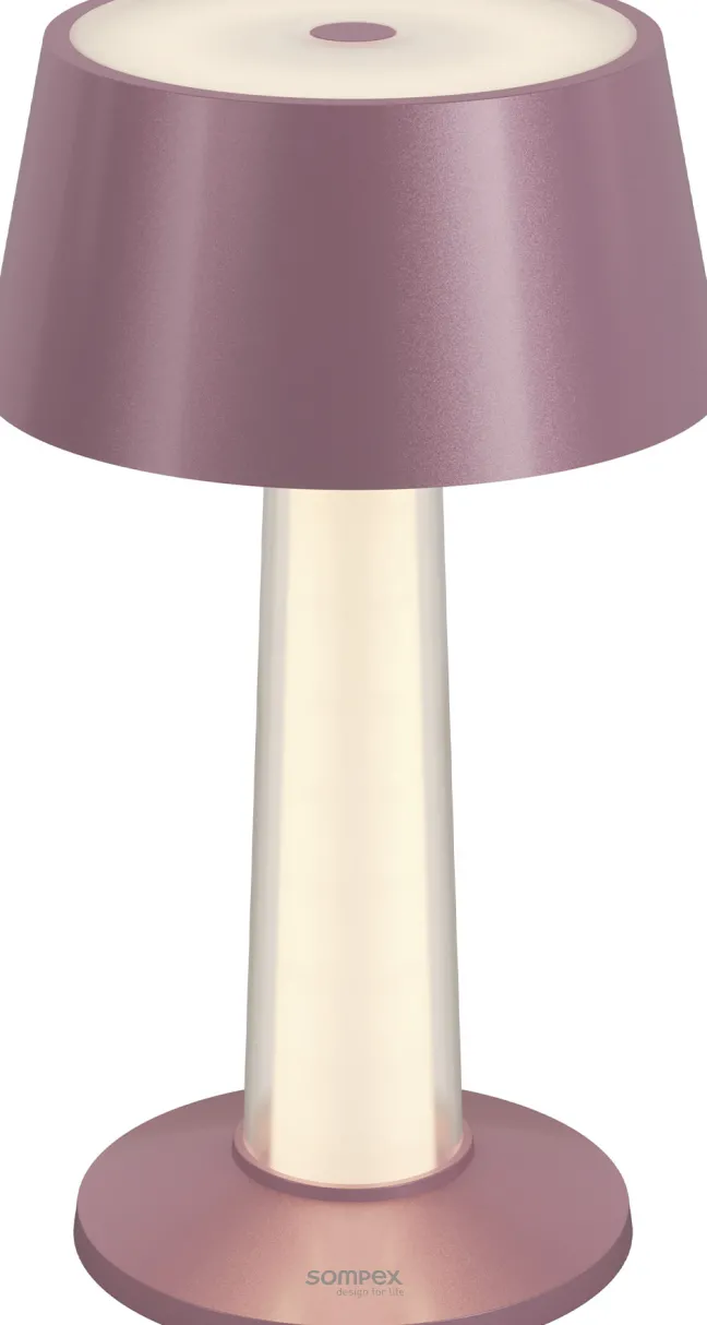 SOMPEX LULU Akku-Tischleuchte pink metallic
