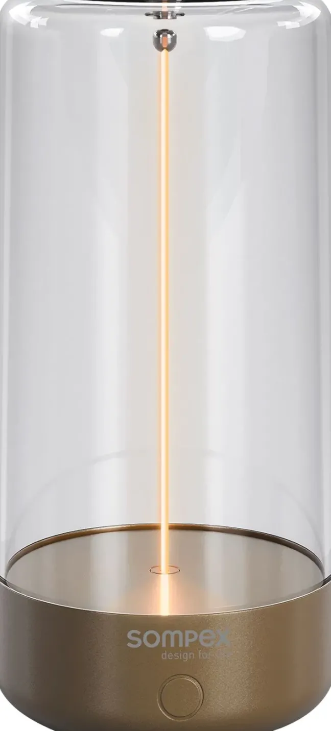 SOMPEX PULSE Akku-Tischleuchte gold