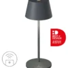 SOMPEX SEOUL MICRO RC Akkutischleuchte mit Ladestation anthrazit