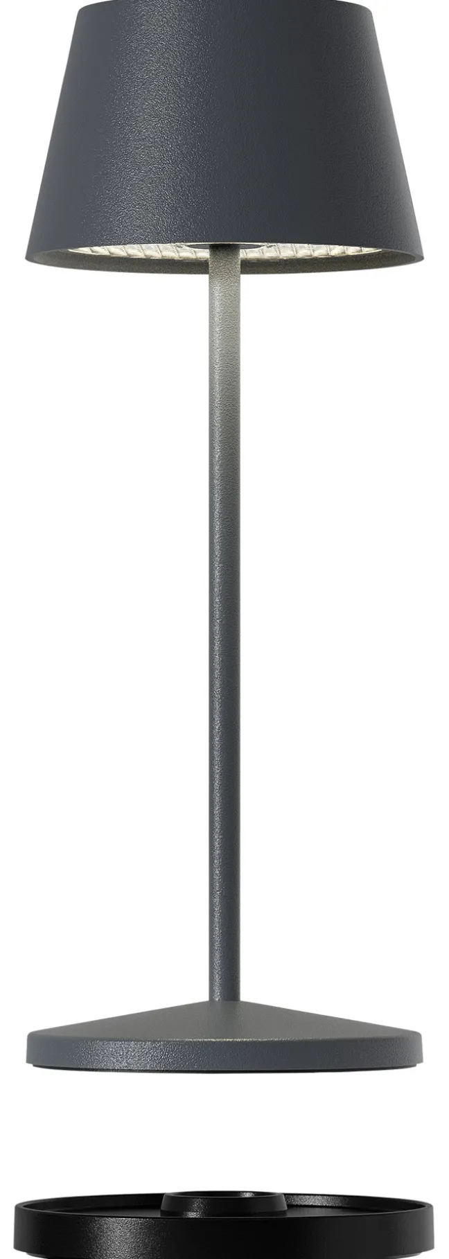 SOMPEX SEOUL MICRO RC Akkutischleuchte mit Ladestation anthrazit