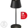 SOMPEX SEOUL MICRO RC Akkutischleuchte mit Ladestation schwarz