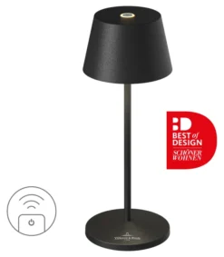 SOMPEX SEOUL MICRO RC Akkutischleuchte mit Ladestation schwarz