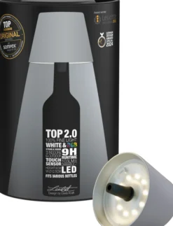 SOMPEX TOP 2.0 RGBW-Akku-Flaschenleuchte Grau