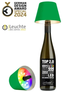 SOMPEX TOP 2.0 RGBW-Akku-Flaschenleuchte neon grün