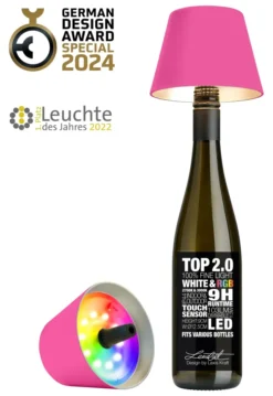 SOMPEX TOP 2.0 RGBW-Akku-Flaschenleuchte neon pink