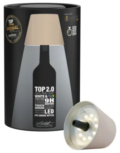 SOMPEX TOP 2.0 RGBW-Akku-Flaschenleuchte Sand