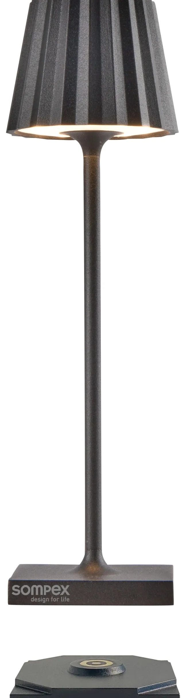 SOMPEX TROLL NANO RC Akku-Tischleuchte In- & Outdoor fernbedienbar anthrazit