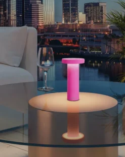 SOMPEX VOLUME Akku-Tischleuchte neon pink
