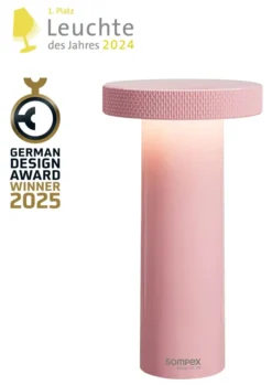 SOMPEX VOLUME Akku-Tischleuchte rosa