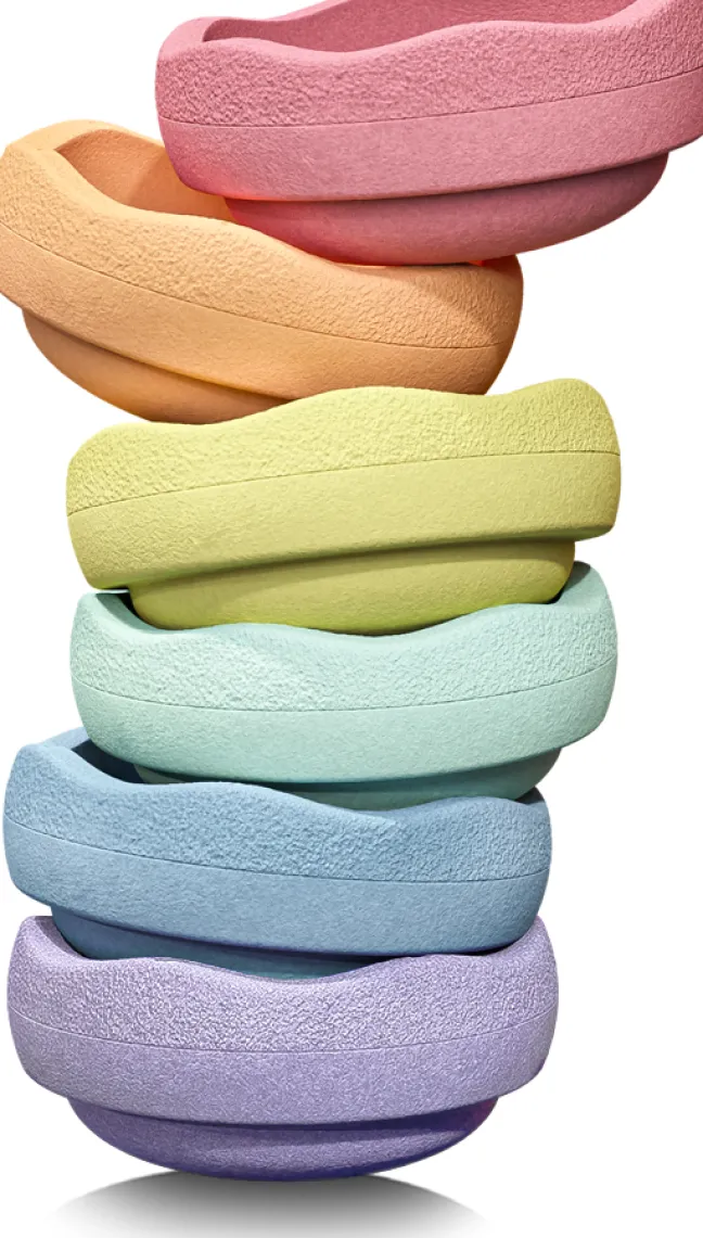 Stapelstein® Original 6er Set rainbow pastel 100331