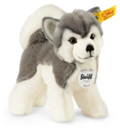 Steiff Bernie Husky 17cm grau/weiß stehend 104985