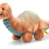 Steiff Bronko Brontosaurus 28cm dunkelorange/petrol 87837