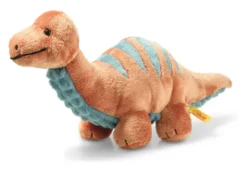 Steiff Bronko Brontosaurus 28cm dunkelorange/petrol 87837