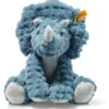 Steiff Dixi Triceratops 28cm sitzend petrol 87806
