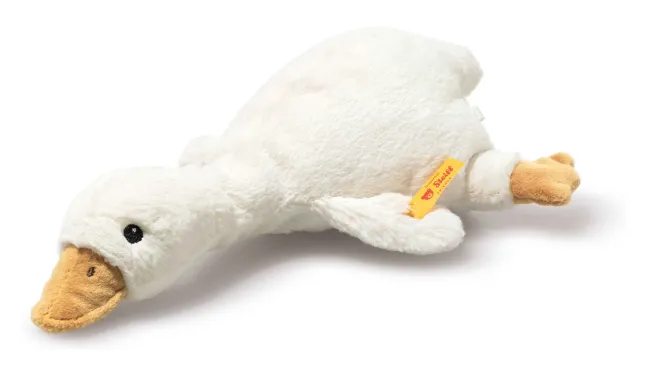 Steiff Gilda Gans Rassel 21cm weiß