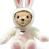 Steiff Hoodie-Teddybär Hase 27cm weiß 114052