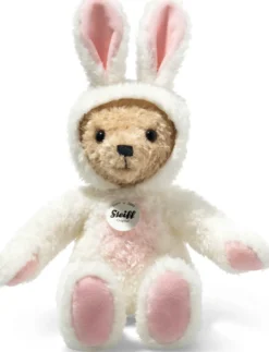 Steiff Hoodie-Teddybär Hase 27cm weiß 114052