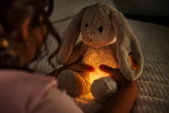 Steiff Hoppie Hase 28cm hellgrau mit Nachtlicht