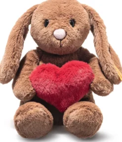 Steiff Hoppie Hase Love 16cm braun