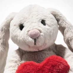 Steiff Hoppie Hase Love 16cm hellgrau