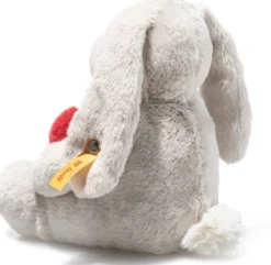 Steiff Hoppie Hase Love 16cm hellgrau