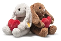 Steiff Hoppie Hase Love 16cm hellgrau