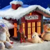 Steiff Hoppie Hase Skifahrer 31cm bunt