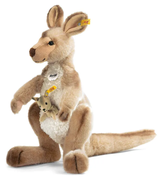 Steiff Kango Känguru 40cm mit Baby beige 64623
