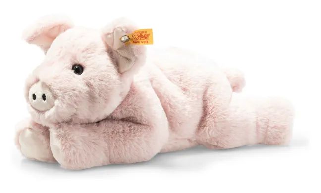 Steiff Piko Schwein 28cm rosa liegend 63978