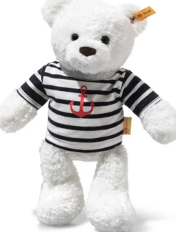 Steiff Teddybär Manni 30cm weiß mit T-Shirt