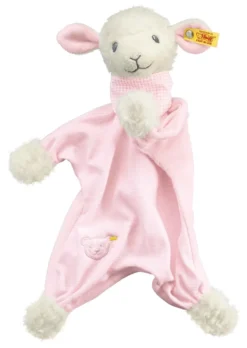 Steiff Träum Süß Lamm Schmusetuch 30cm rosa 239632