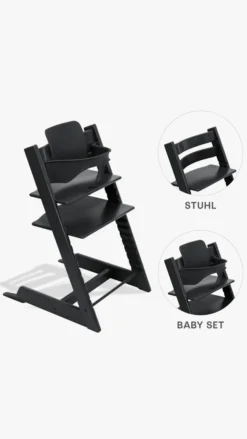 STOKKE® Aktions-Set Tripp Trapp® schwarz + Babyset² schwarz