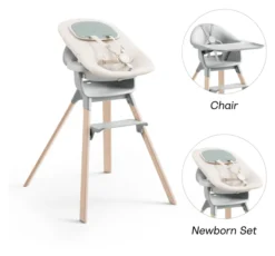 STOKKE® Clikk™ Set Hochstuhl Cloud Grey inkl. Newborn Set