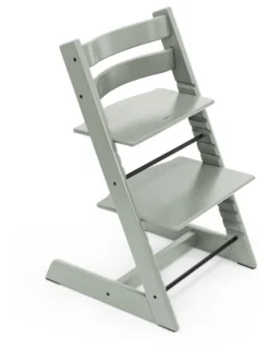 STOKKE® Mega Set Tripp Trapp® Glacier Green + Babyset² Glacier Green + Tray Tisch weiß