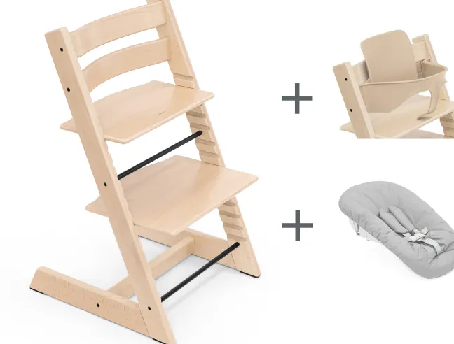 STOKKE® Mega Set Tripp Trapp® natur + Babyset² natur + Newbornset