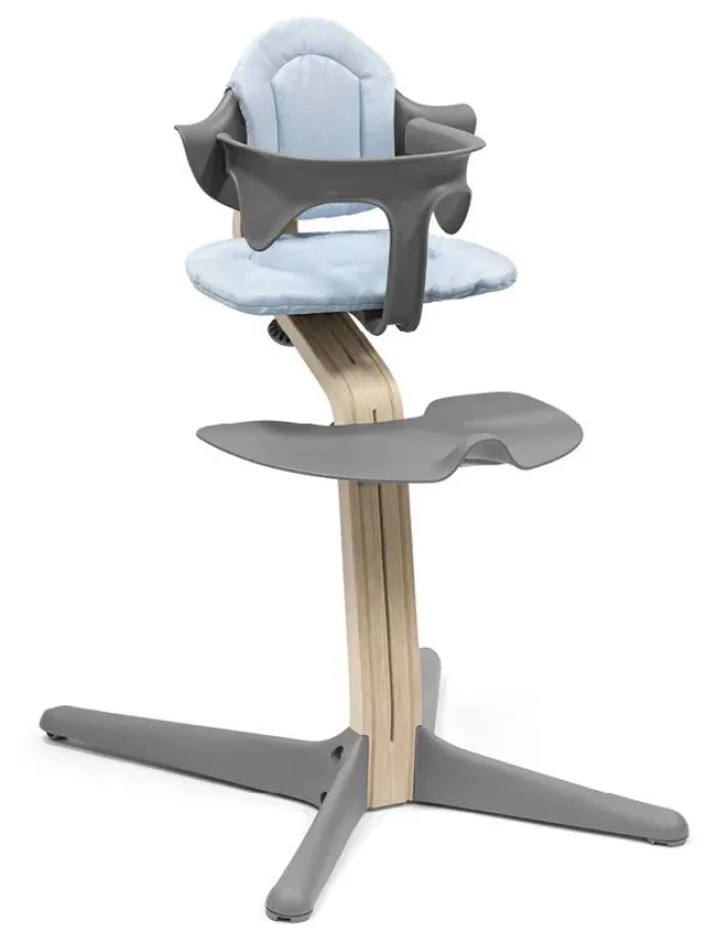STOKKE® Nomi® Set Hochstuhl inkl. Babyset Buche grau