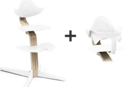STOKKE® Nomi® Set Hochstuhl inkl. Babyset Buche weiß