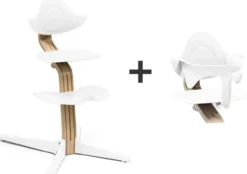 STOKKE® Nomi® Set Hochstuhl inkl. Babyset Eiche weiß