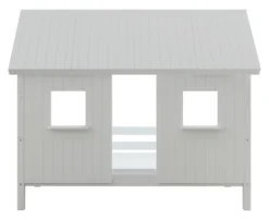 THUKA Nordic Hausbett Crossbar mit geschlossener Front und Dachpanele weiß