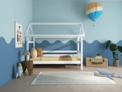 THUKA Nordic Hausbett Crossbar weiß