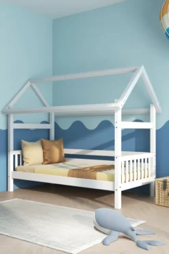 THUKA Nordic Hausbett Crossbar weiß