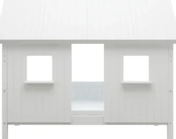 THUKA Nordic Hausbett Romantic mit geschlossener Front und Dachpanele weiß