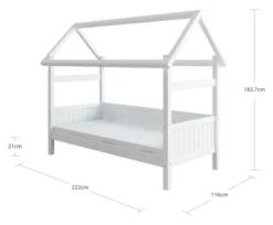 THUKA Nordic Hausbett Romantic weiß