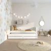 THUKA Nordic Kojenbett Romantic mit Gästebett & 2 Schubladen weiß